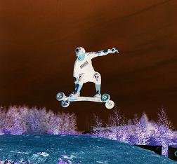 Mountainboarding jump