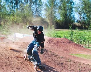 Person Mountainboarding